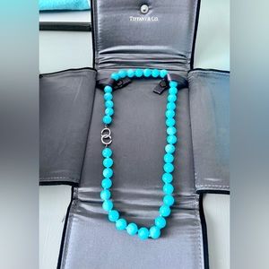 Paloma Picasso Tiffany & Co. Amazonite and Sterling Silver Necklace
